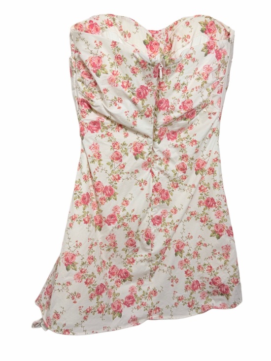 House of Cb JASMINE Rose Print Draped Corset Dress - Picture 8 of 13